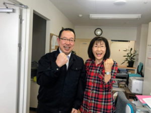 お客様とツーショット