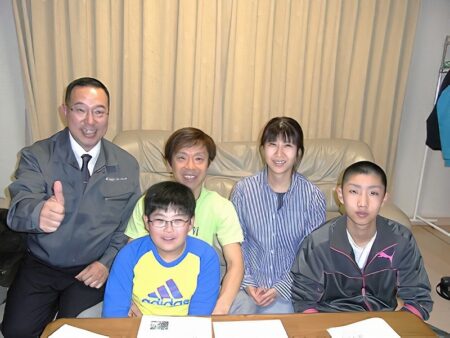 お客様と一緒に撮影